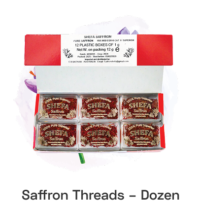 Shefa Saffron Threads Dozen